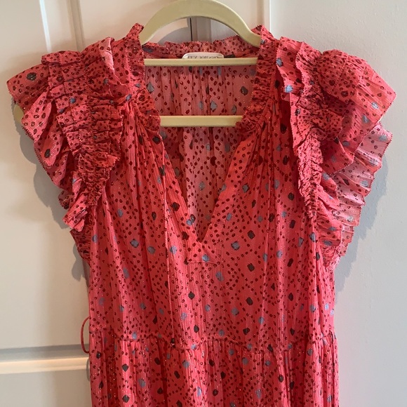 Ulla Johnson Linnea midi dress in hibiscus - Picture 7 of 11